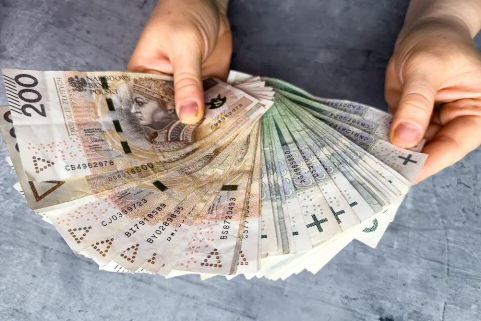 pożyczka pieniędzy wachlarz zrobiony z pieniędzy
